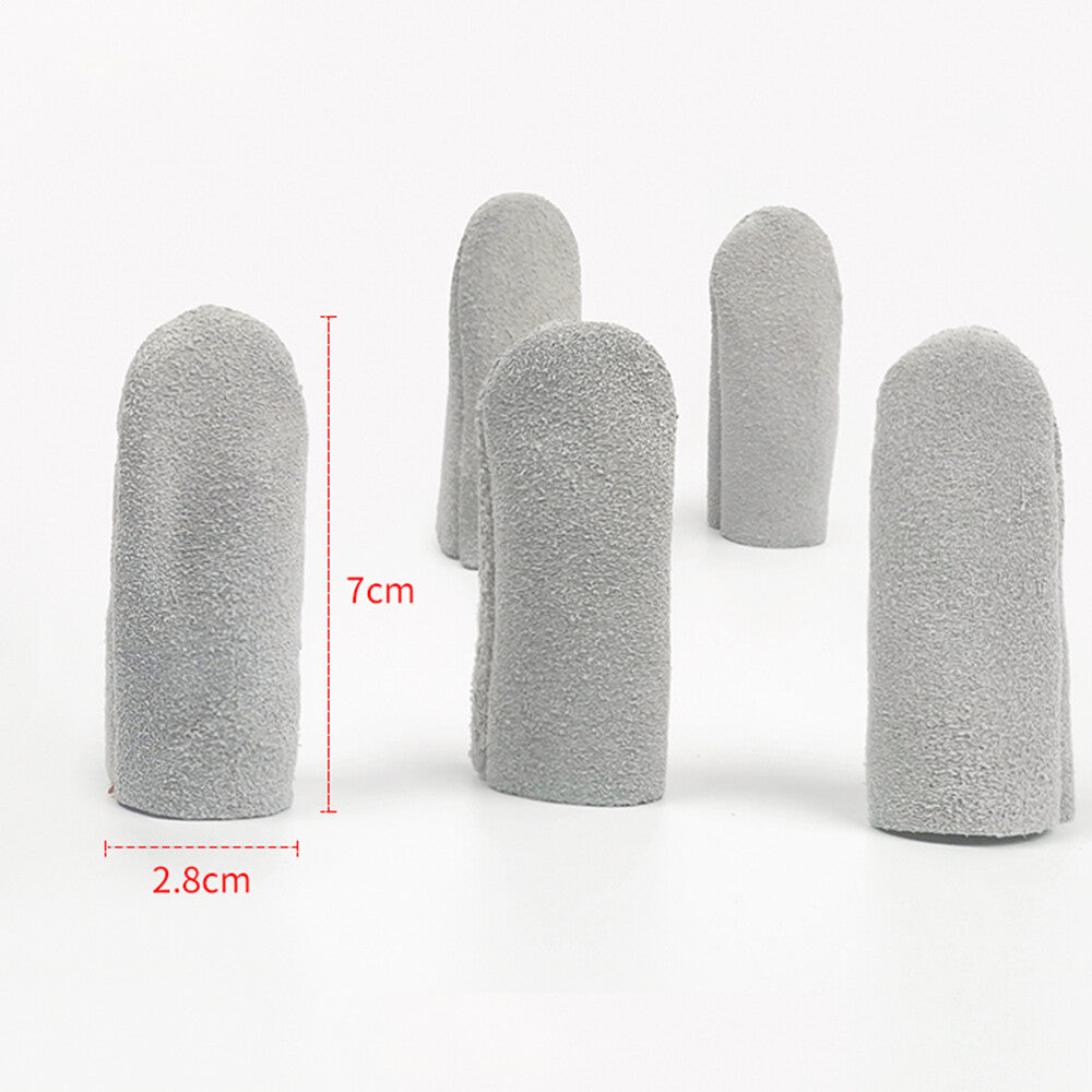 Genuine leather finger cots for watch and jewelry repair protection, recyclable and durable.