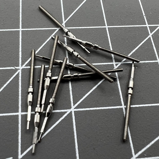 Generic watch winding stem compatible with Tianjin ST1612 movement for precise time adjustments