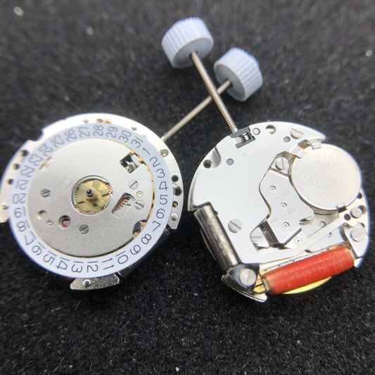 Ronda 775 quartz watch movement with date display at 3/6 o'clock positions for precise timekeeping