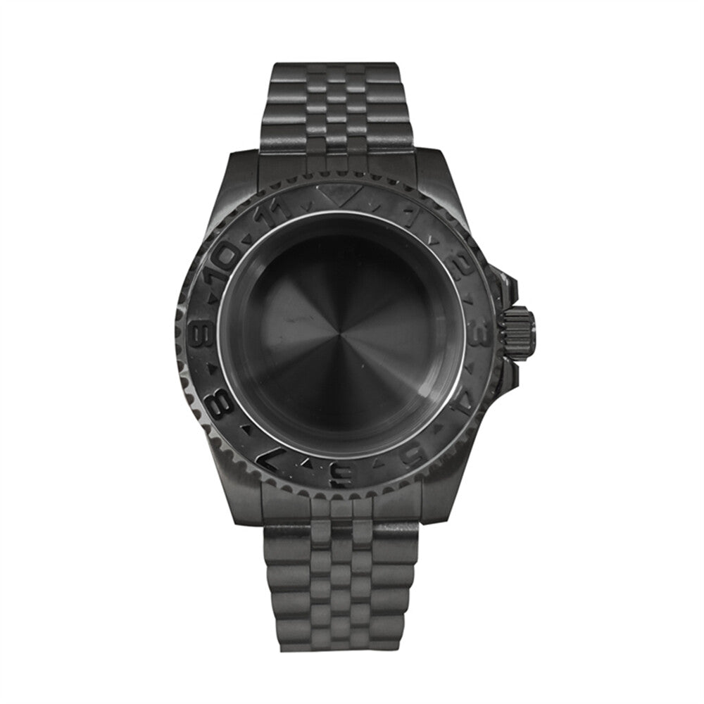 Boîtier de montre en verre saphir 40 mm pour mouvement NH35/NH36, boîtier modifié
