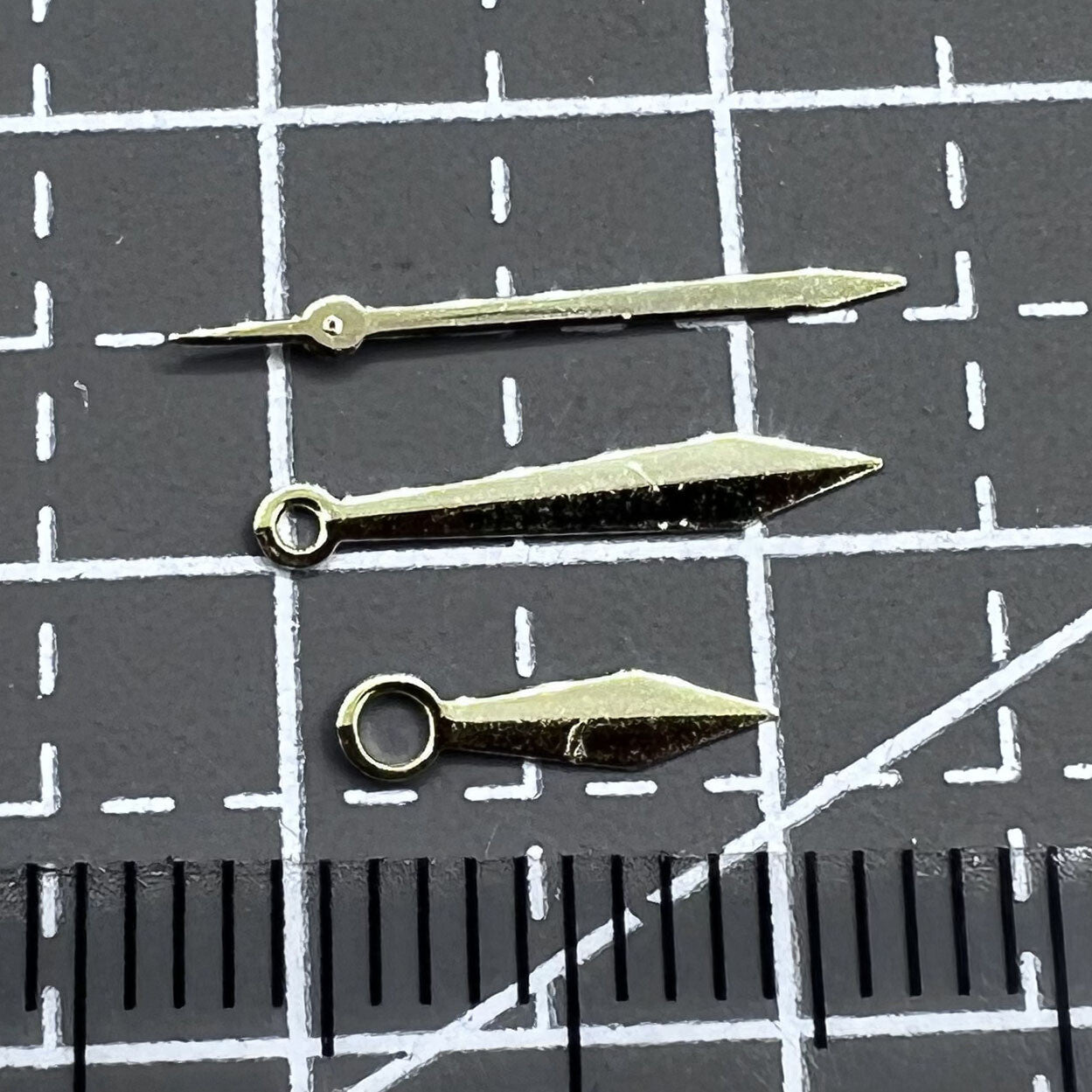 2 Sets/Pack Classic No Lume Golden Rose Golden Watch Hands for NH35/NH36/4R/7S