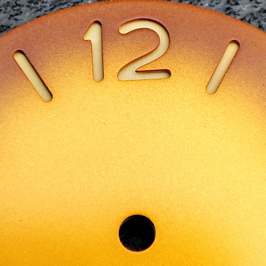 Green luminous orange watch dial for ST3600 ETA6497/6498 movement, suitable for custom watch builds.