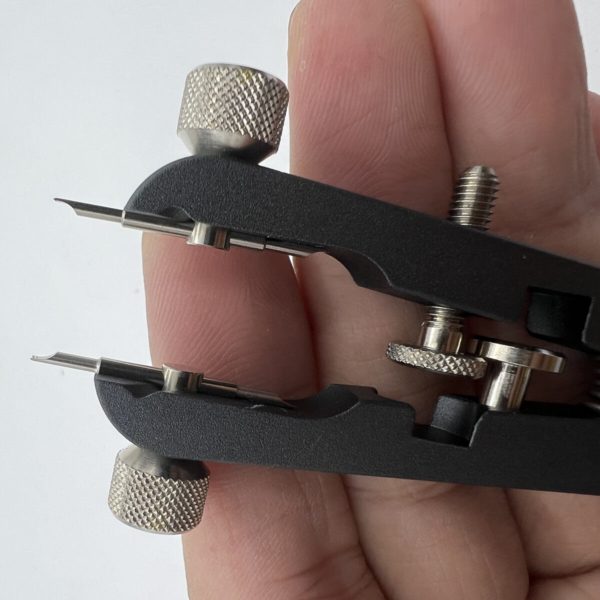 Bergeon 6825-PF spring bar pliers for precise watch bracelet removal and adjustment.