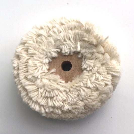 Bergeon 1175 polishing wheel for watches, 60mm cotton pads for smooth finishing.