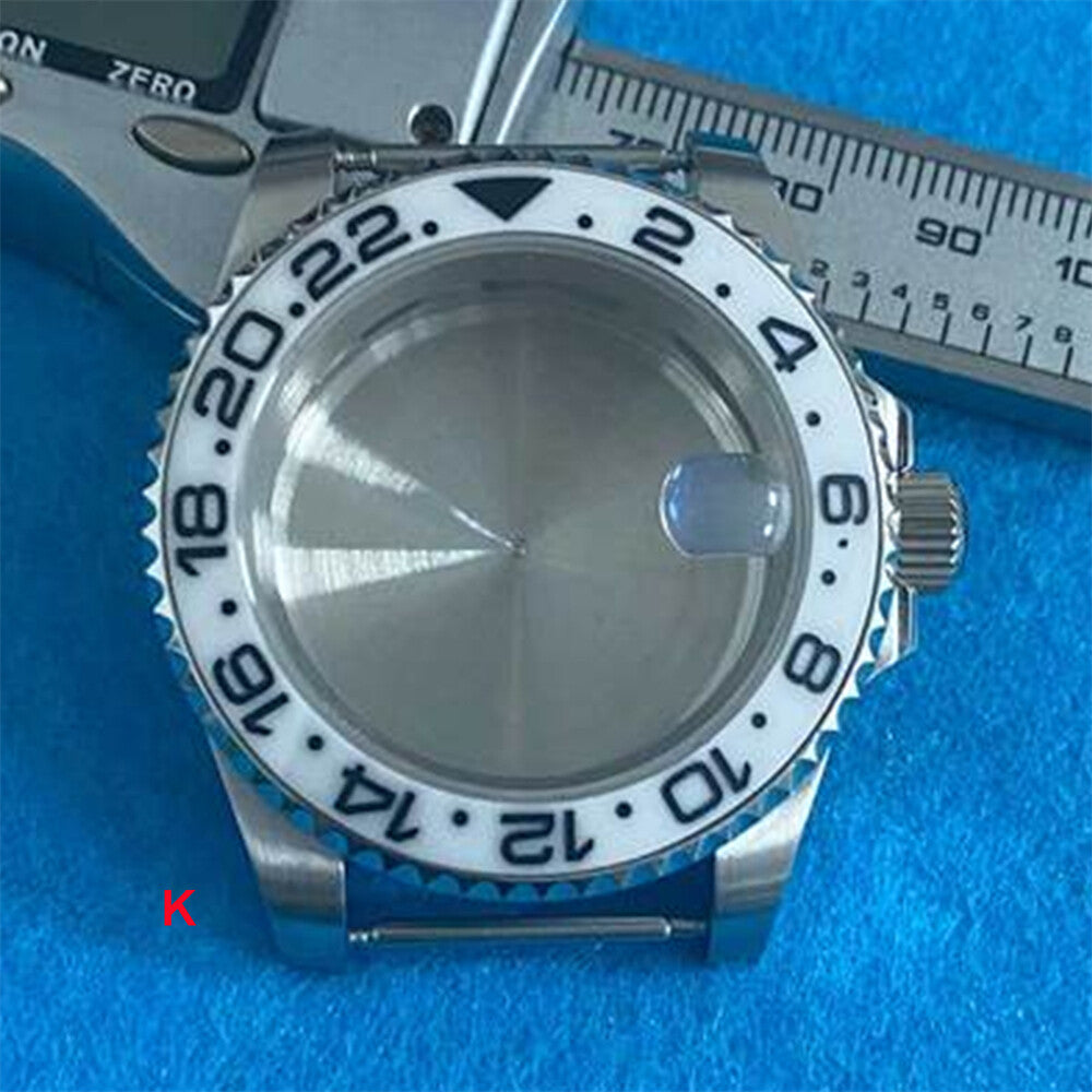 Boîtier de montre en acier inoxydable 316L avec verre saphir grossissant de 40 mm pour mouvement NH35