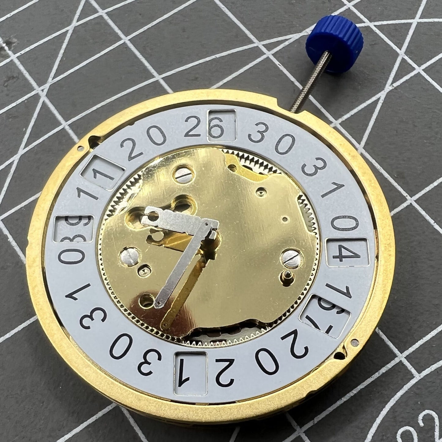 Swiss Ronda 5010B quartz watch movement by Ronda, ideal for precise luxury watch repairs and upgrades.