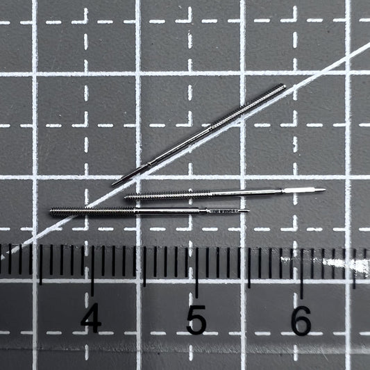 Set of 2 winding stems for ETA E64.111 watch movement, precise replacement parts for repairs.