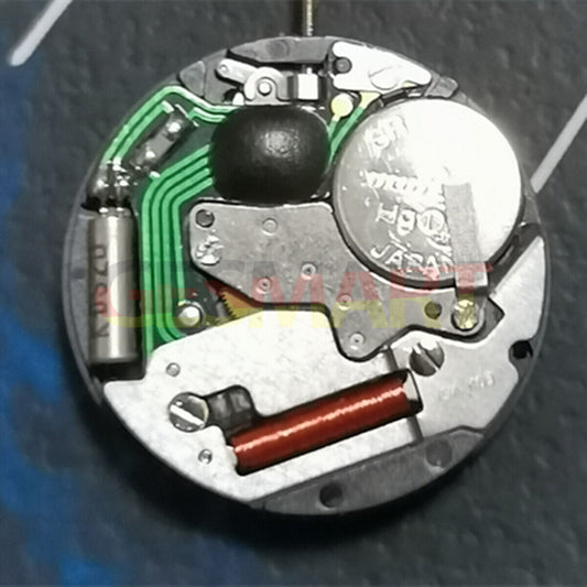 ISA K83 quartz watch movement with 3 hands and day-date function, ideal for repair and replacements.