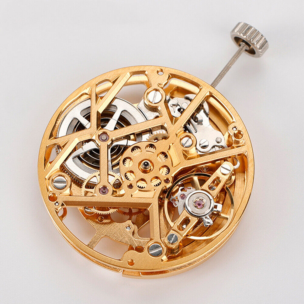 China Made HZ1A10D Silver/Golden/Black Hollow Automatic Mechanical Movement