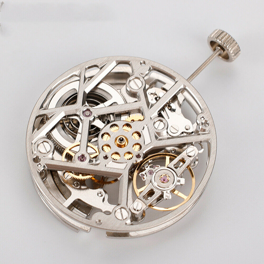 China Made HZ1A10D Silver/Golden/Black Hollow Automatic Mechanical Movement