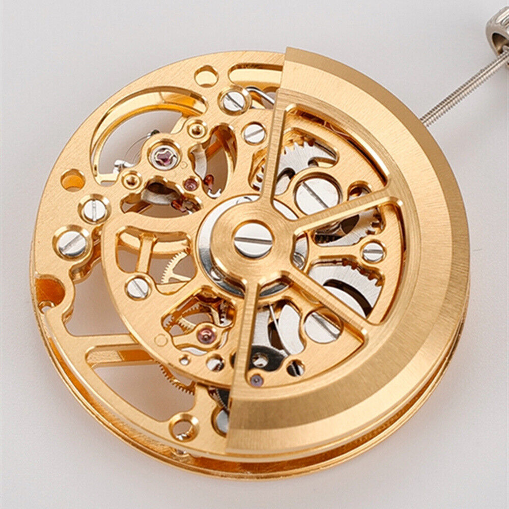China Made HZ1A02A Silber/Golden/Schwarz Hohl Automatische Mechanische Bewegung