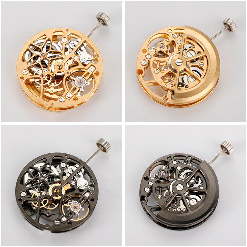 China Made HZ1A02A Silber/Golden/Schwarz Hohl Automatische Mechanische Bewegung