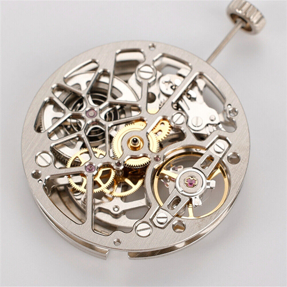 China Made HZ1A02A Silber/Golden/Schwarz Hohl Automatische Mechanische Bewegung