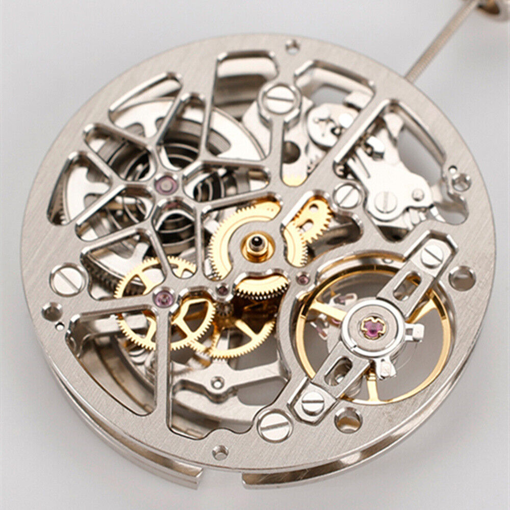 China Made HZ1A02A Silber/Golden/Schwarz Hohl Automatische Mechanische Bewegung