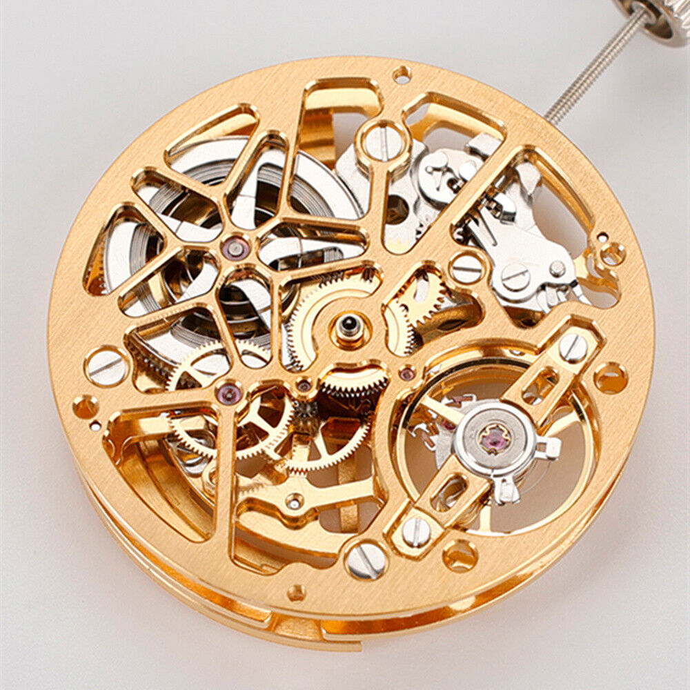 China Made HZ1A02A Silber/Golden/Schwarz Hohl Automatische Mechanische Bewegung