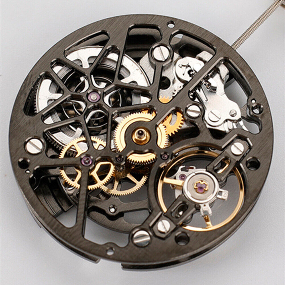 China Made HZ1A02A Silber/Golden/Schwarz Hohl Automatische Mechanische Bewegung