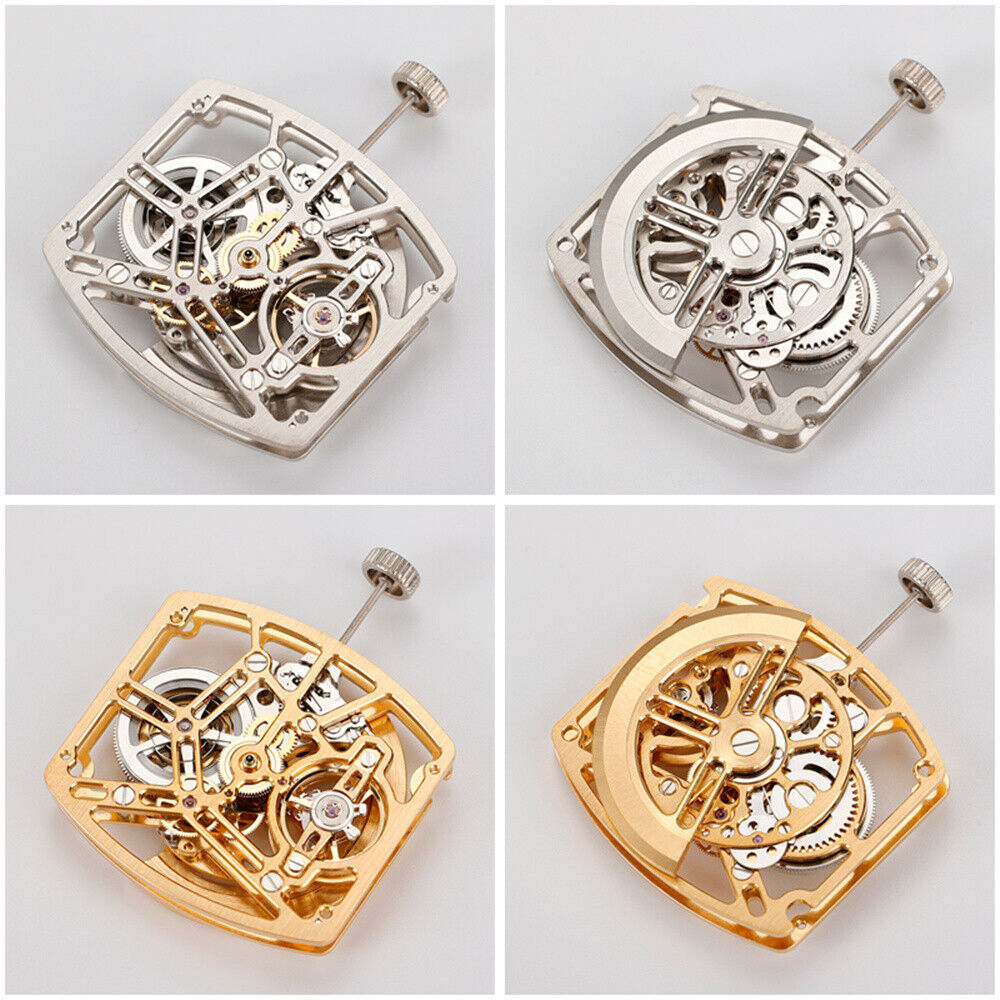 Asian HZ1C01A Silver/Golden/Black Barrel Shape Automatic Mechanical Movement