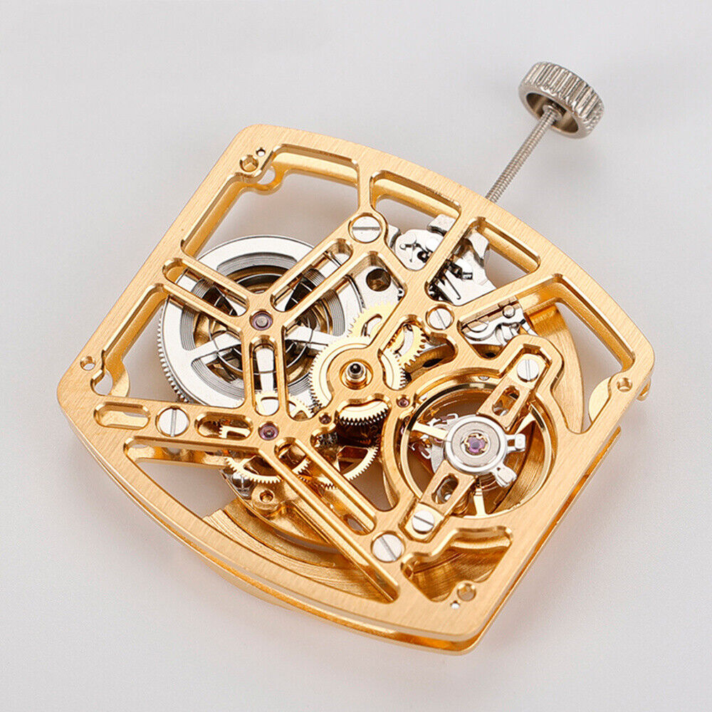 Asian HZ1C01A Silver/Golden/Black Barrel Shape Automatic Mechanical Movement