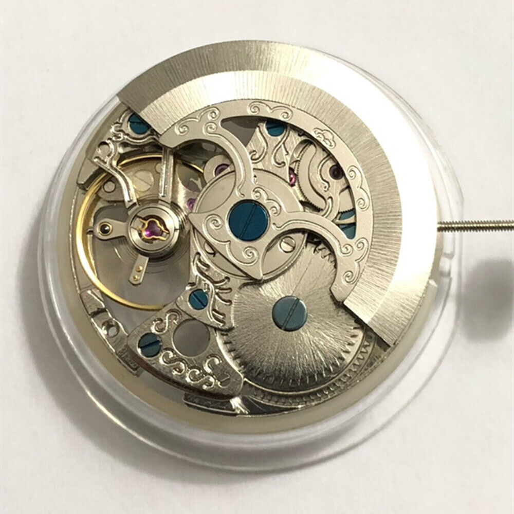 Mouvement mécanique automatique extra-large creux en argent 7120 fabriqué en Chine