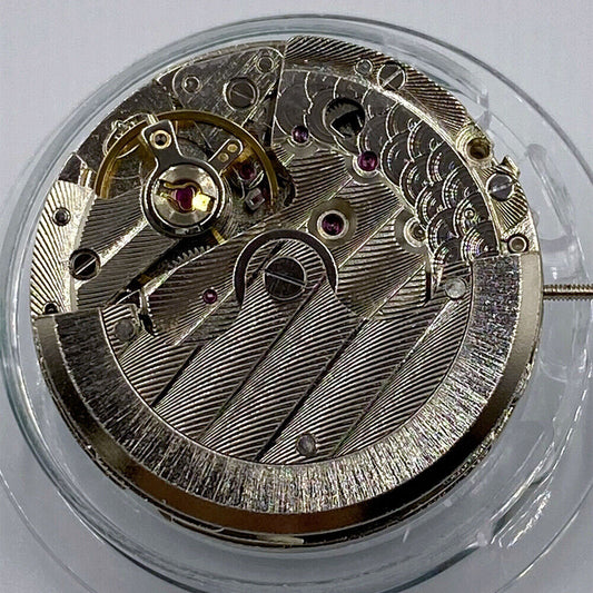 China Made 2813 automatic mechanical watch movement with moon star phase at 6 o'clock, precise timekeeping.