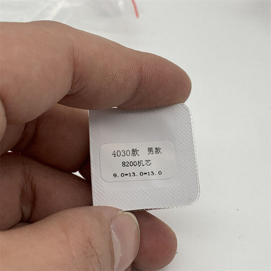 13mm green lume high pinion watch hands set by Miyota for 8200 movement, enhancing visibility and style.