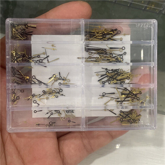 Three hands watch set with hour, minute, and second hands for Miyota 2035 PC21 movement, precision fit.