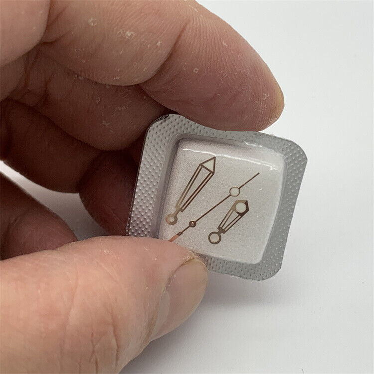 3 Zeiger, 14 mm, grün leuchtend, für Herrenuhren, Zeigersatz für ETA 2824 Uhrwerk 007