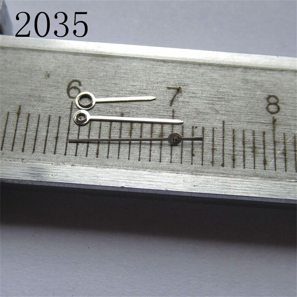 Aiguilles de montre argentées de 10 mm pour mouvements Miyota 2035, 2115, 2105 et 2305