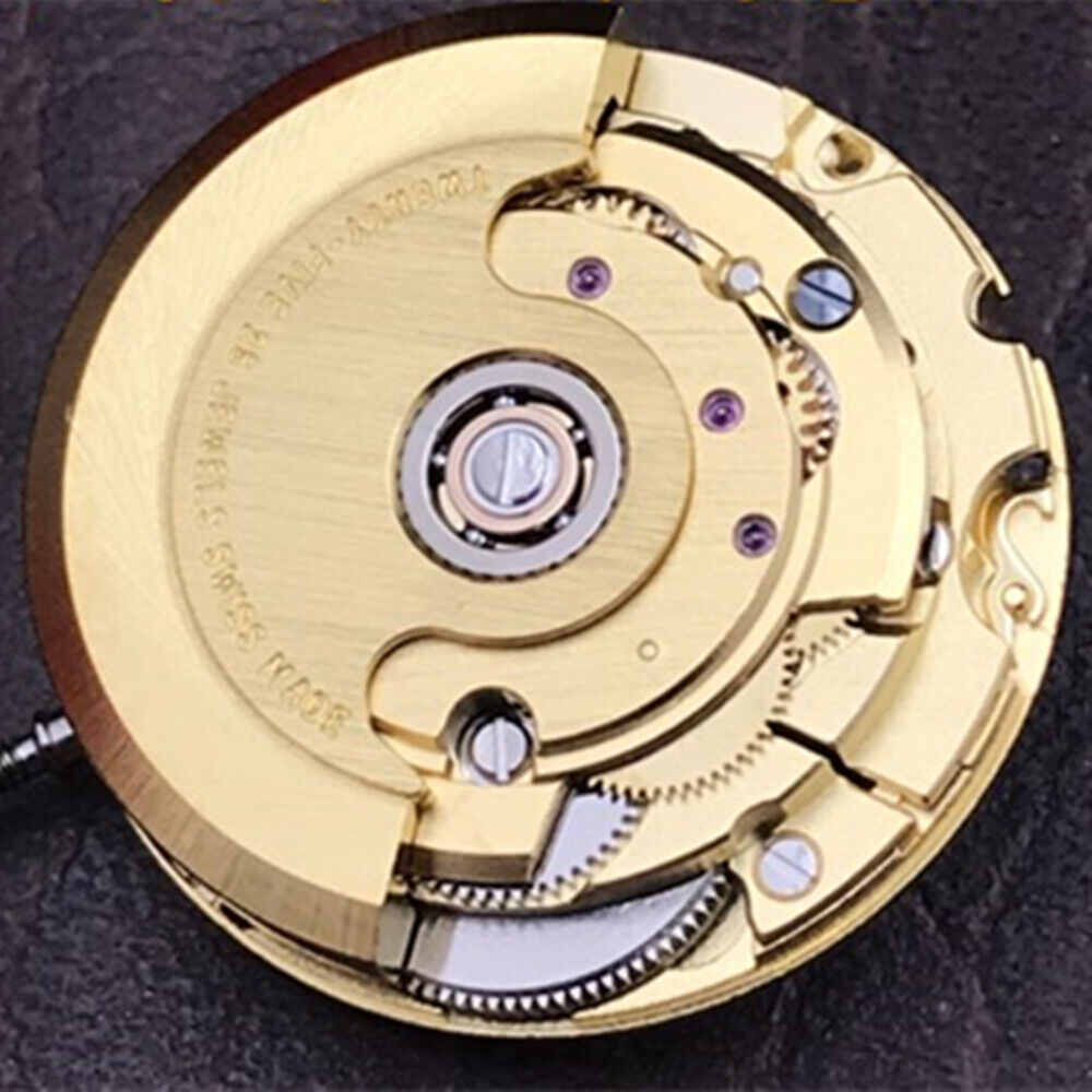 Golden V8 Swiss ETA2671 automatic watch movement, precise mechanical timekeeping accessory.