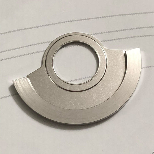 Silver rotor oscillating weight for ETA 2892 2892A2 watch movement, generic replacement part.