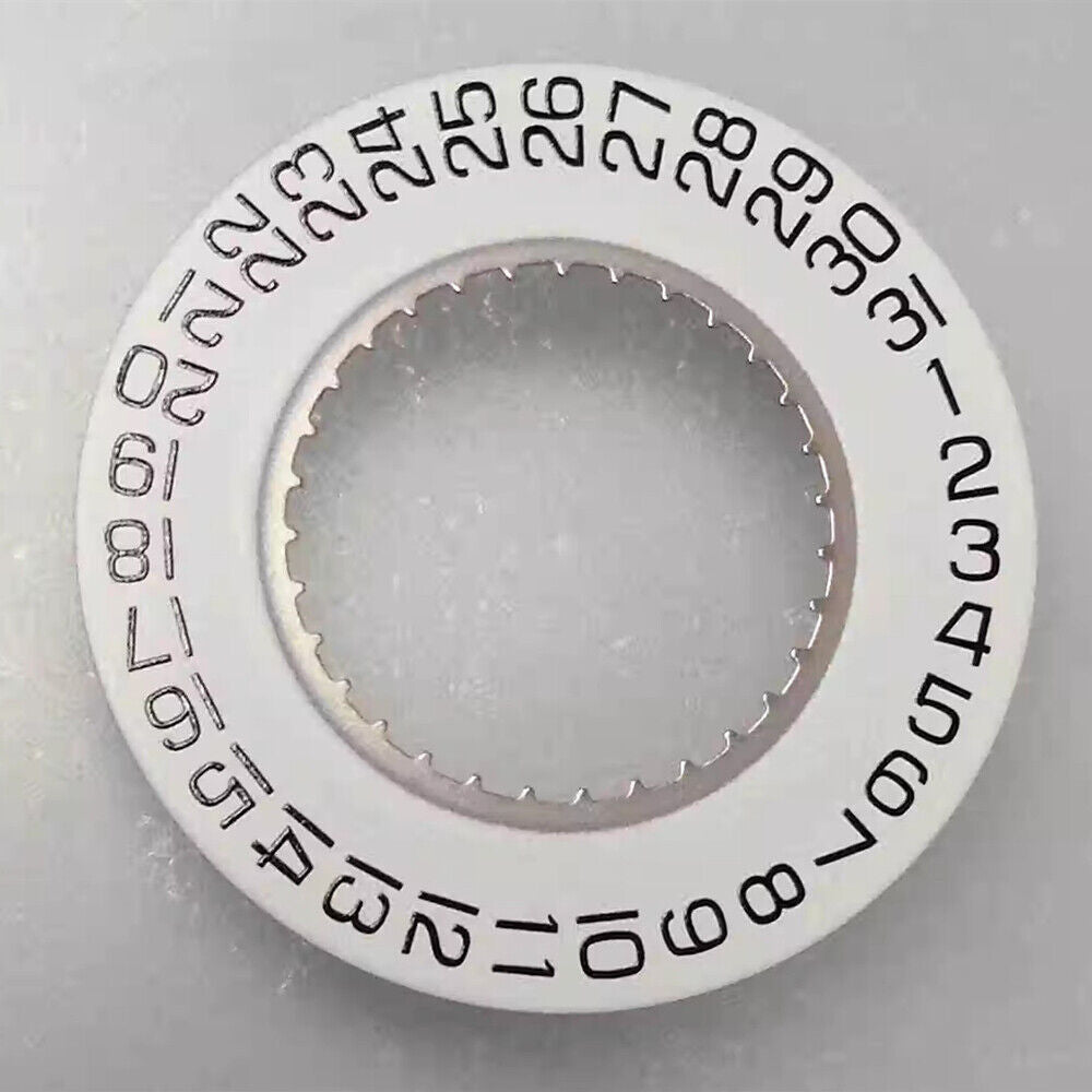 White Date Disk Wheel Date Wheel Date At 3 Fit for ETA F05.111 Watch Movement