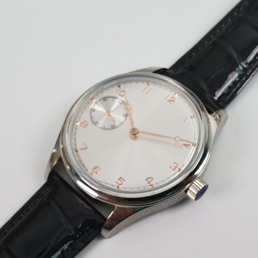 42mm Seagull men?s watch with ST3600 manual mechanical movement and white dial, elegant design