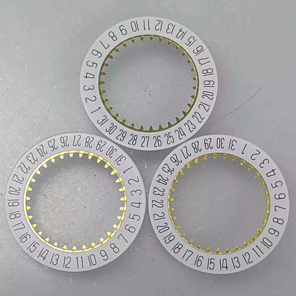 White Date Disk Wheel Date Wheel Date At 6 Generic for Ronda 785 Quartz Movement