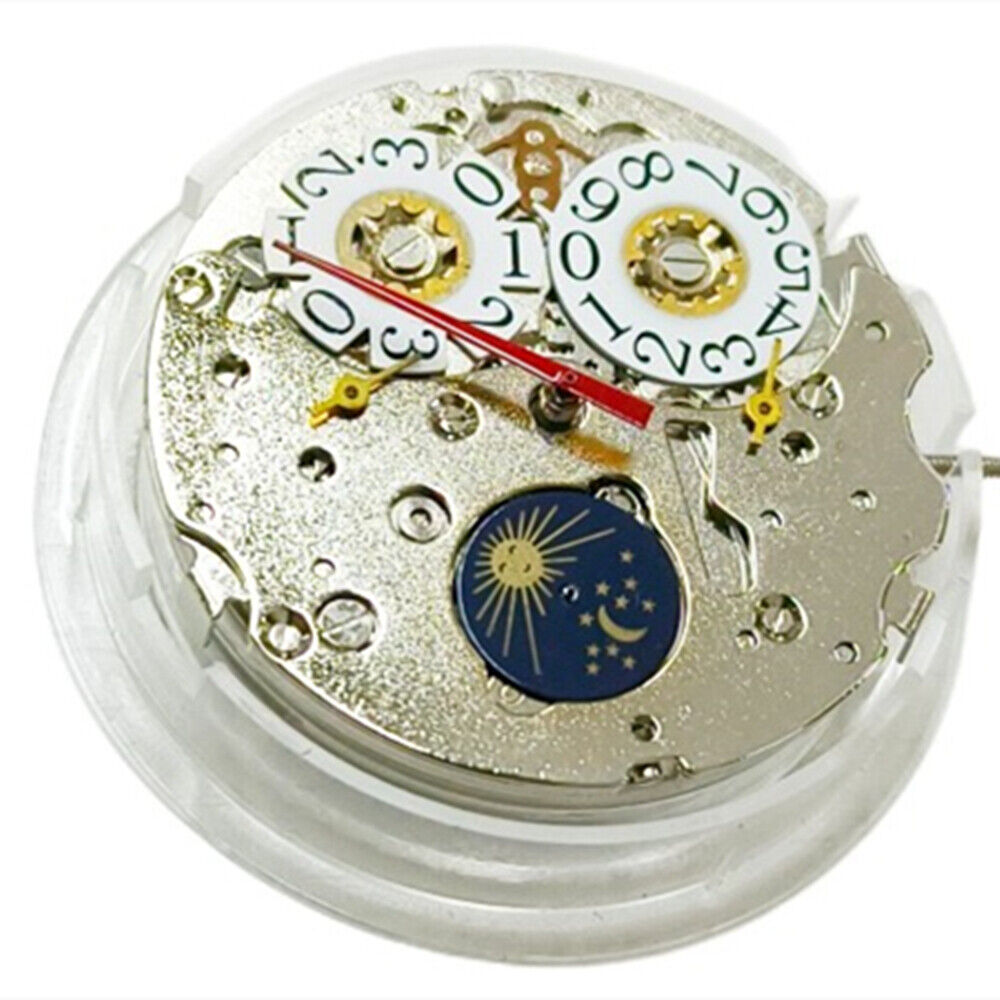 Seagull T16 watch accessory featuring big date at 12 and moon phase at 6, automatic mechanical movement, China made.