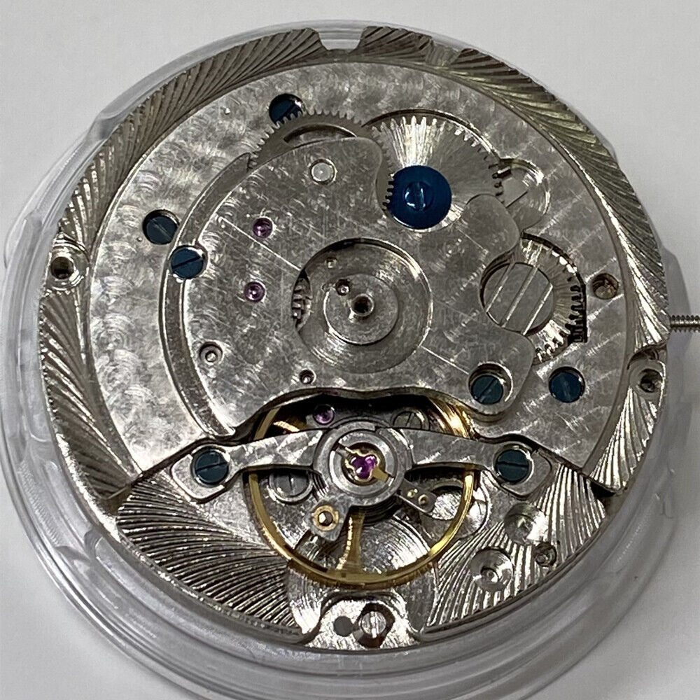 China Made Press Skip Calendar Automatic Mechanical Movement Small Second@6/9/12