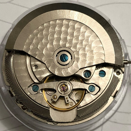 1. China Made multifunctional automatic mechanical watch with moon phase display.