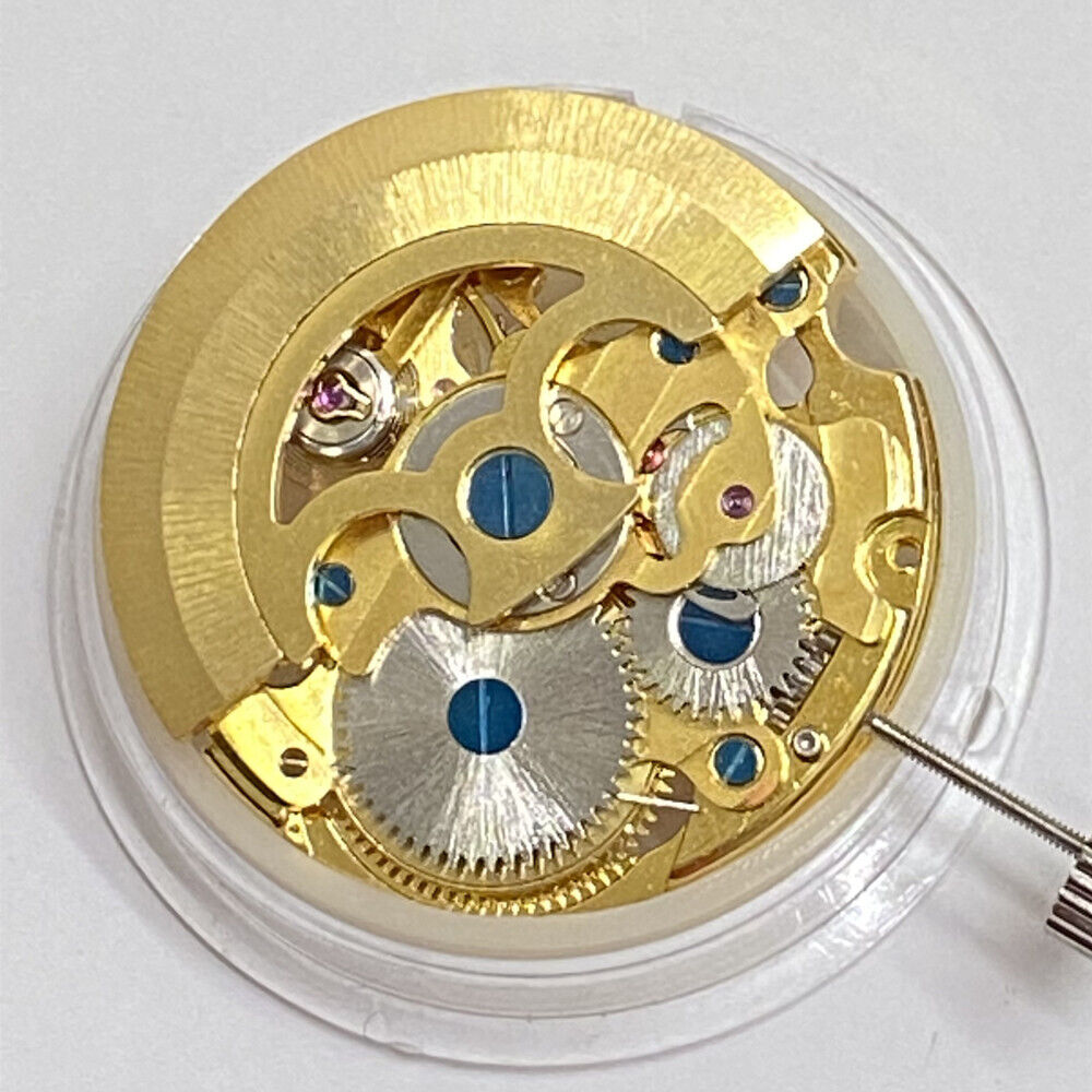 China Made Carved Golden Hollow 7120 Automatic Mechanical Movement