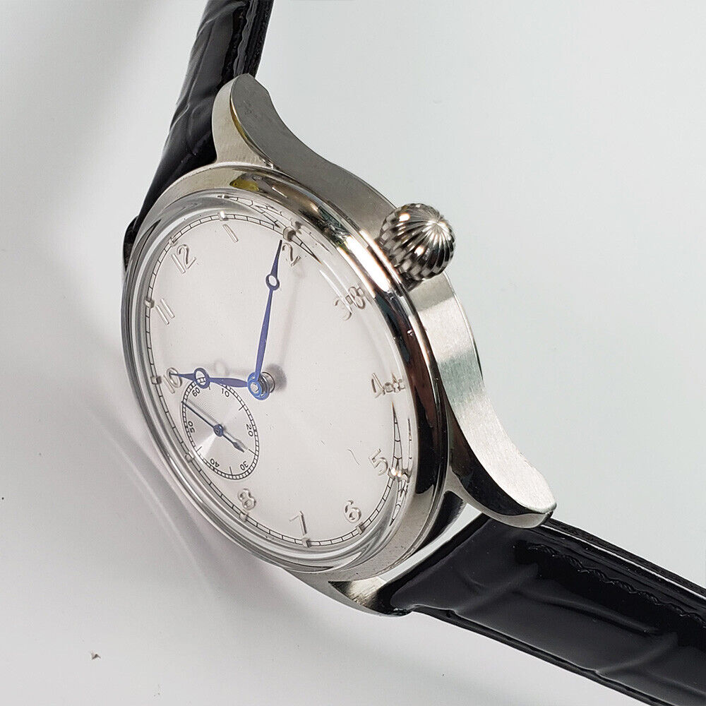 42mm Men Watch Seagull ST3600 Manual Chain Up Mechanical Movement White Dial