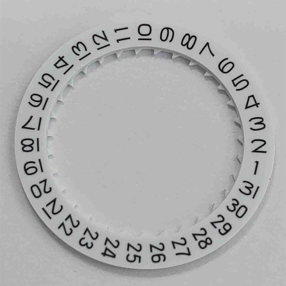 White Date Disk Wheel Date Wheel Date At 3 Generic for Miyota 8215 8200 Movement