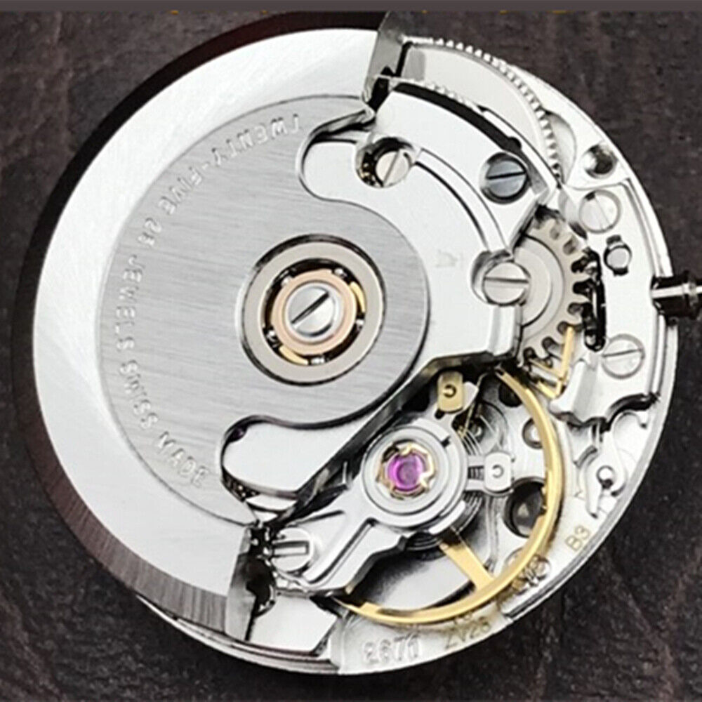 Genuine Swiss ETA2671 V8 automatic watch movement, precise mechanical craftsmanship.