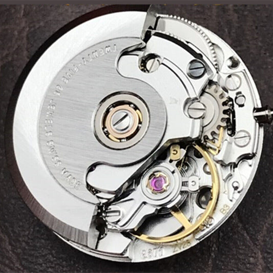 Genuine Swiss ETA2671 V8 automatic watch movement, precise mechanical craftsmanship.