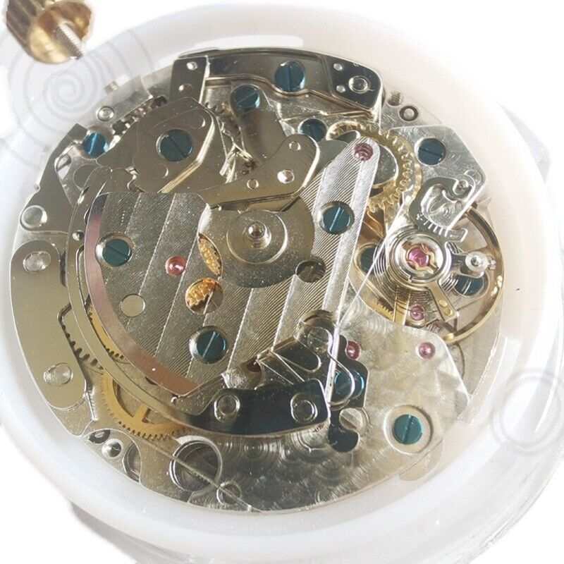 China Made 7750 mechanical watch movement with small seconds at 6 and calendar at 3 positions.