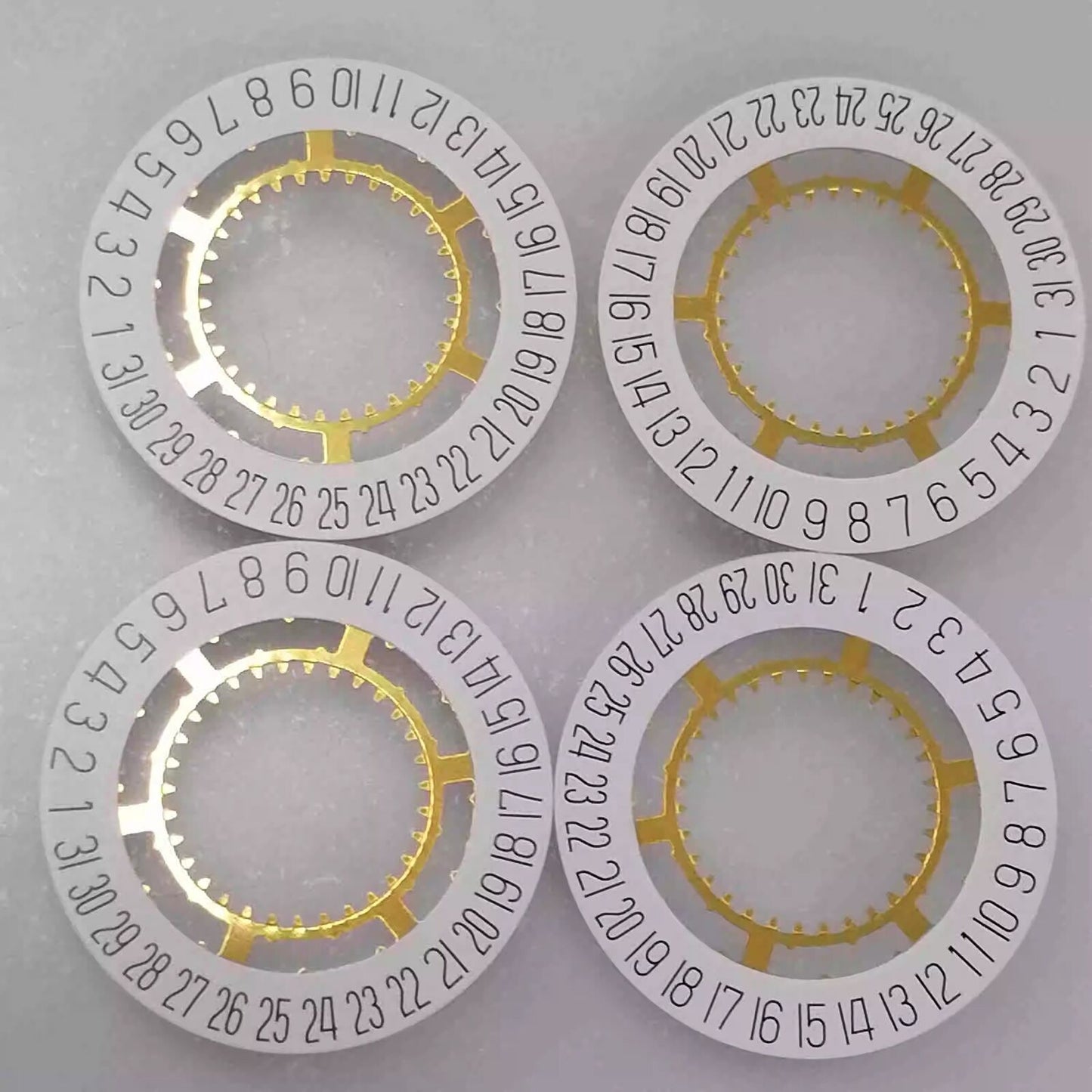 Genuine Swiss White Date Disk Wheel Date Wheel Date At 6 for Ronda 715 Movement