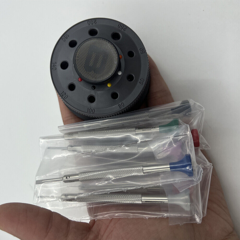 Bergeon 30081-S09 ergonomic watchmaker screwdriver set with nine precision tools for delicate repairs