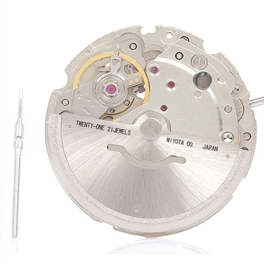 Genuine Silver Miyota Citizen 8200 mechanical watch movement with day-date feature for watch accessories.