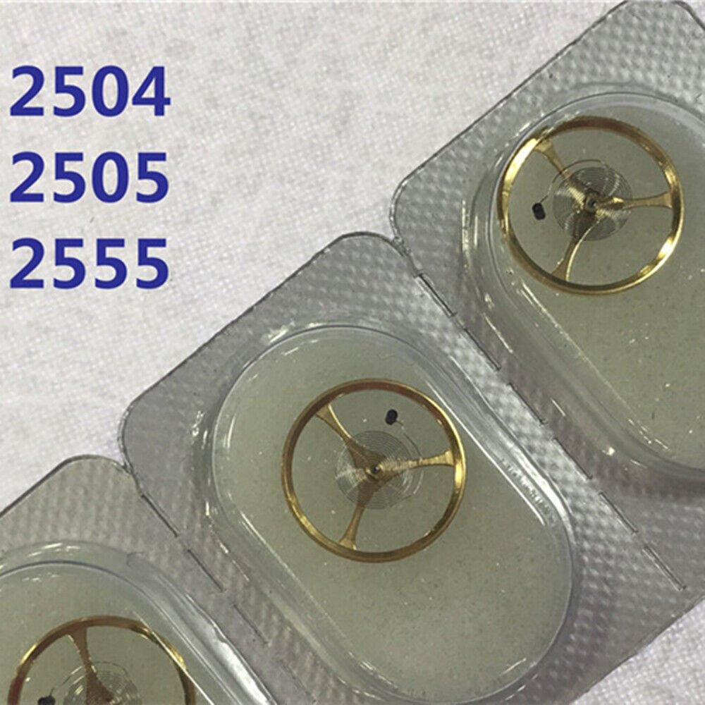 Complete Balance Wheel with Hairspring for Seagull ST25 watch movement, precise timing component.