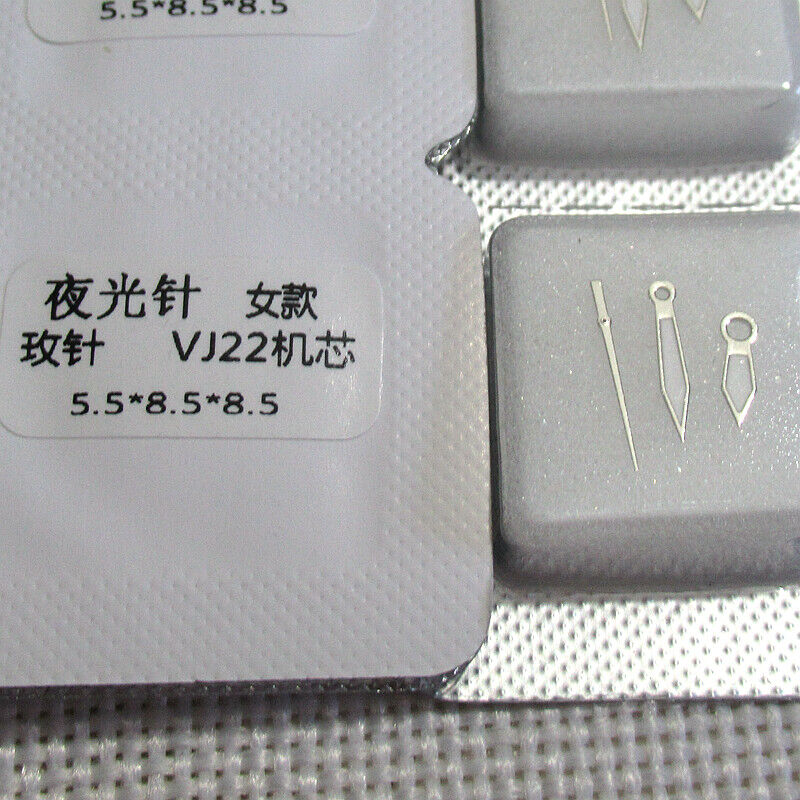 5,5 x 8,5 x 8,5 mm silberfarbene/goldene/roségoldene grüne Leuchtzeiger für Epson VJ22