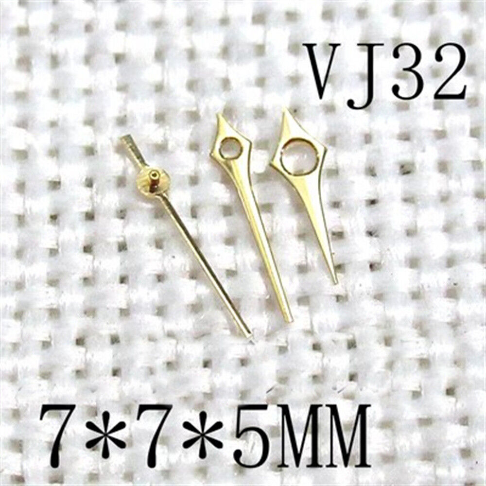 7x7x5mm spitze goldene 3-Zeiger-Uhrzeiger für Hattori Epson VJ32-Uhrwerk