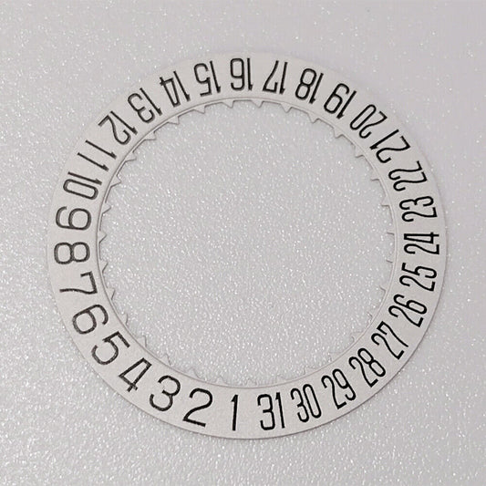 Original Japan Made date disk wheel for Miyota 9015 watch movement, date at 3 o'clock position.