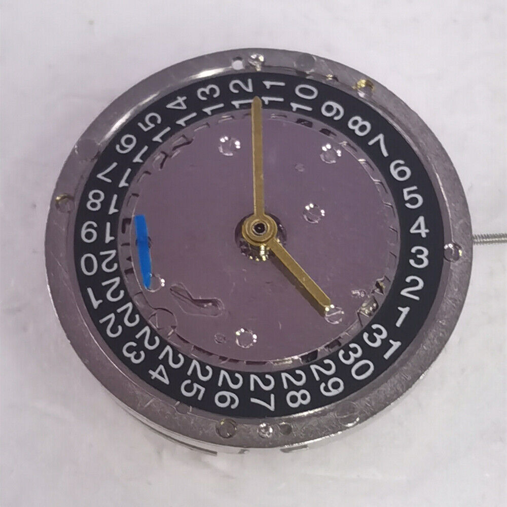 China Made Watch Automatic Mechanical Movement Black Dial Crown To Adjust Date